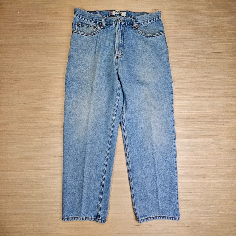 Vintage Y2K Levi 550 Jeans Mens 34x30 Fit 32x29 Blue Relaxed Fit Denim Pants